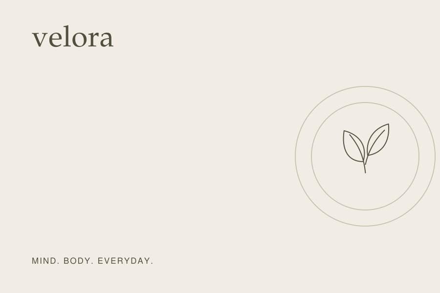 VELORA animated campaign: Rooted in Balance / Small rituals. Big shifts.